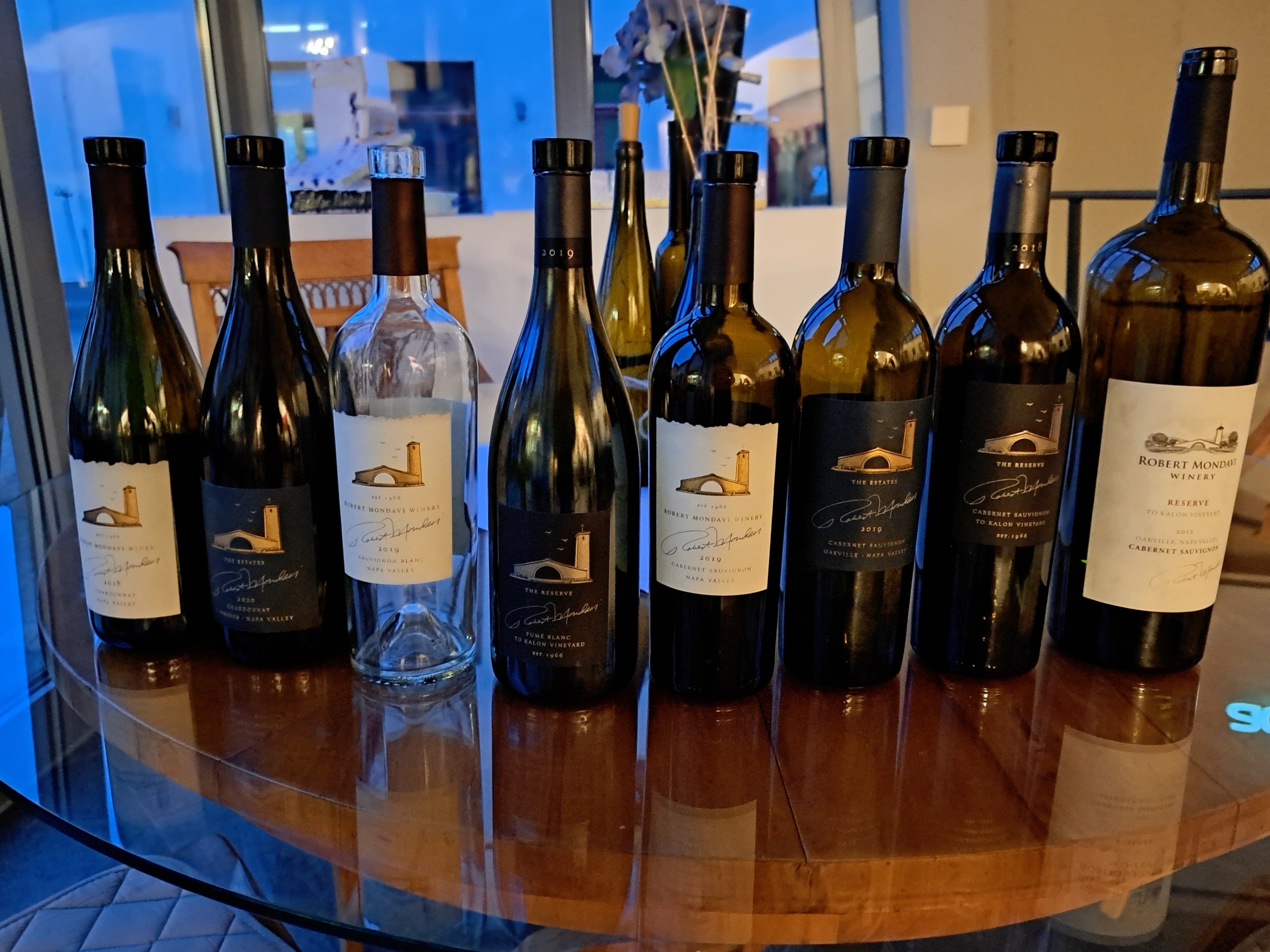 Robert Mondavi Winery Masterclass Tasting Bottles